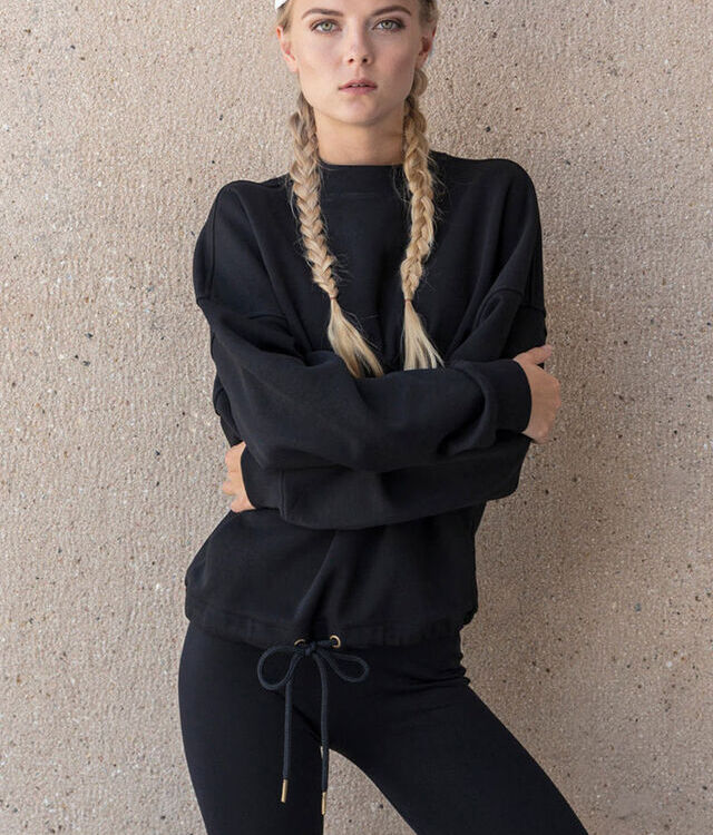 BYB BY058 Women's oversize crew neck sweatshirt