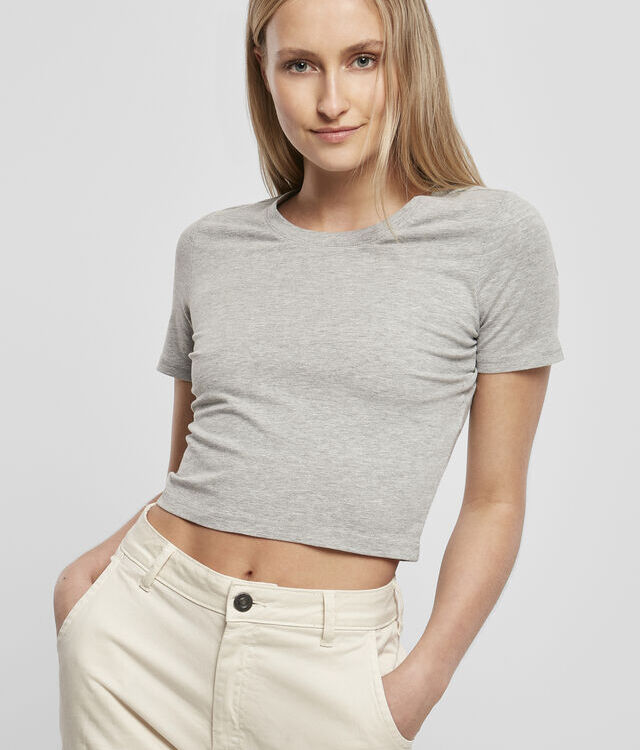 BYB BY042 Ladies Cropped Tee