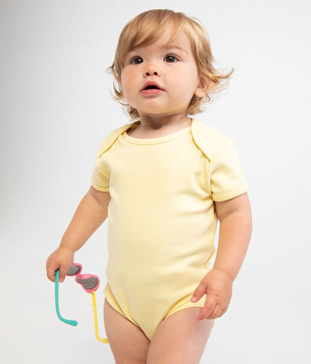 Larkwood LW500 Essential Short Sleeve Baby Bodysuit